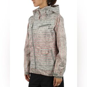 Women's Betty Rides Size M Acid Wash Biker Snowboard Ski Jacket
